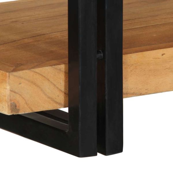 Стенен рафт 90x33x45 cm Масивна дървесина Акация