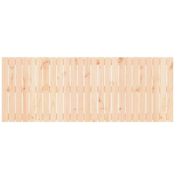 Стенна табла за спалня, 159,5x3x60 см, борово дърво масив