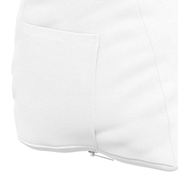 Възглавница за гръб Бяло 60 x 20 x 50 см текстил