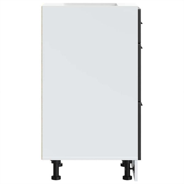 Кухненски шкаф "Porto", черен, инженерно дърво