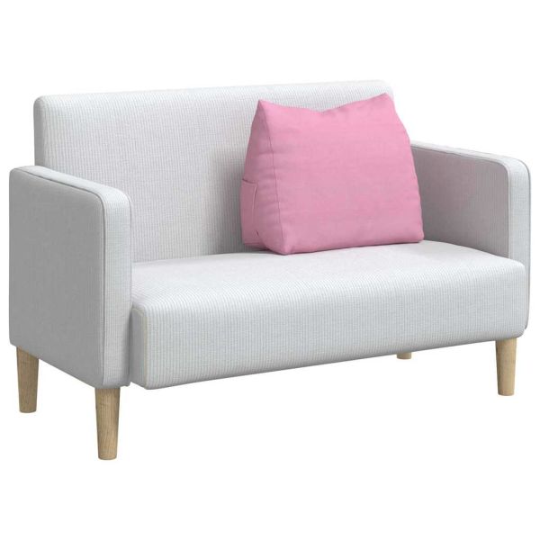 Възглавница за гръб Розово 60 x 20 x 50 см текстил