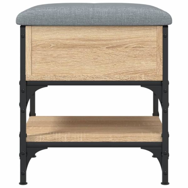 Пейка за обувки, сонома дъб, 42x42x45 см, инженерно дърво