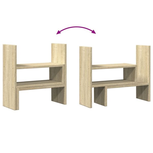 Органайзер за бюро, сонома дъб, 40x17x41 см, инженерно дърво