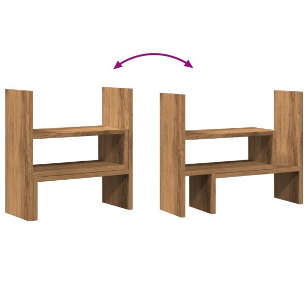 Органайзер за бюро, дъб артизан, 40x17x41 см, инженерно дърво