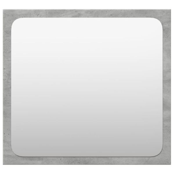 Комплект мебели за баня от 3 части бетонно сив инженерно дърво