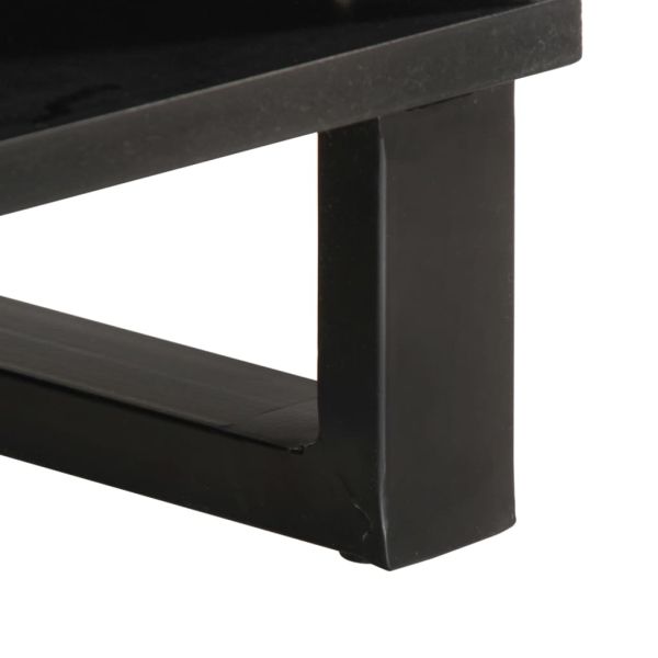 Кафе маса, кафява, 80x51x40 см, мангово дърво масив