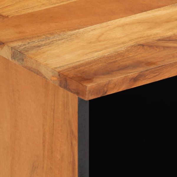 ТВ шкаф, 100x34x46 см, масивно акациево дърво