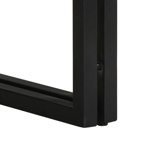 Масичка за кафе 80x80x35 cm Масивна груба дървесина Манго