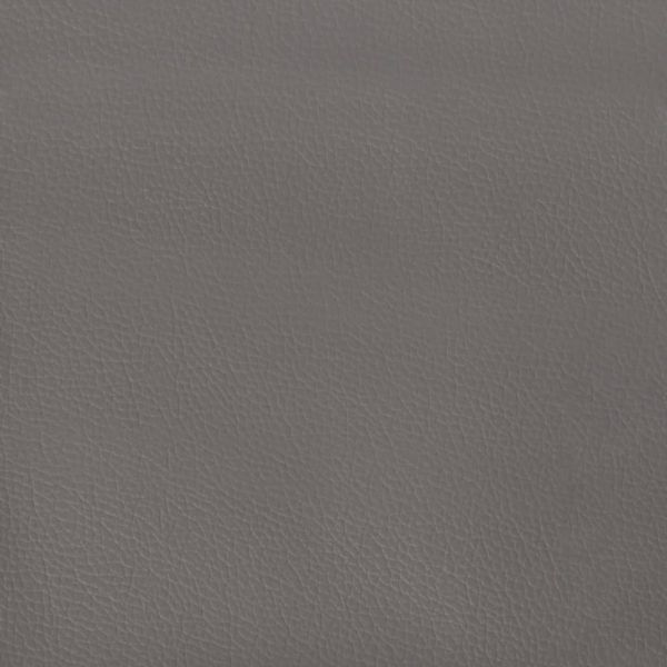 Горна табла за легло, сива, 163x16x78/88 см, изкуствена кожа