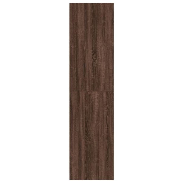 Гардероб, кафяв дъб, 30x50x200 см, инженерно дърво