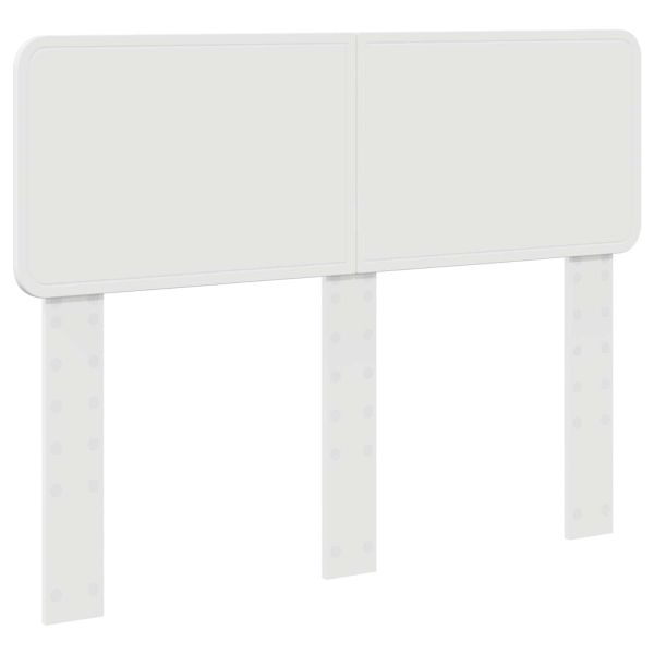 Легло с място за съхранение Бяло 120 x 190 cm Инженерно дърво