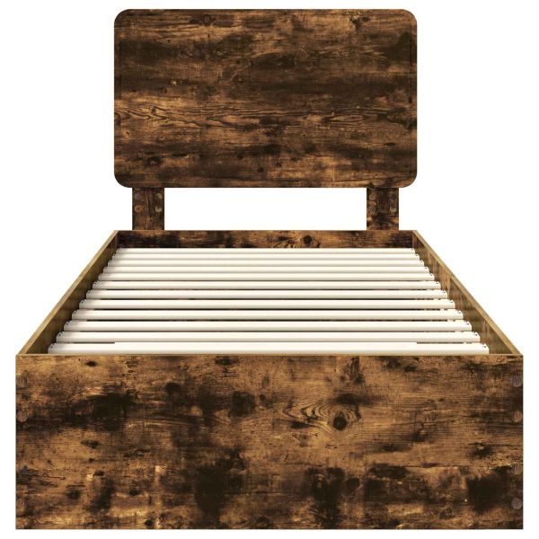 Рамка за легло с таблото Димян дъб 75 x 190 cm Инженерно дърво