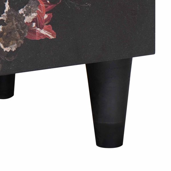 Нощно шкафче с врата 2 pcs Черно 40 x 33 x 46 см