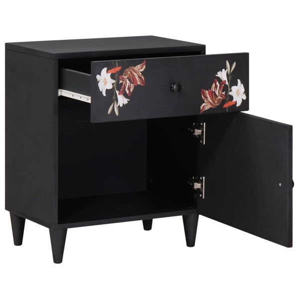 Нощно шкафче Многоцветен 50 x 33 x 60 см Солидно мангово дърво