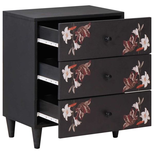 Нощно шкафче Многоцветен 50 x 33 x 60 см Солидно мангово дърво