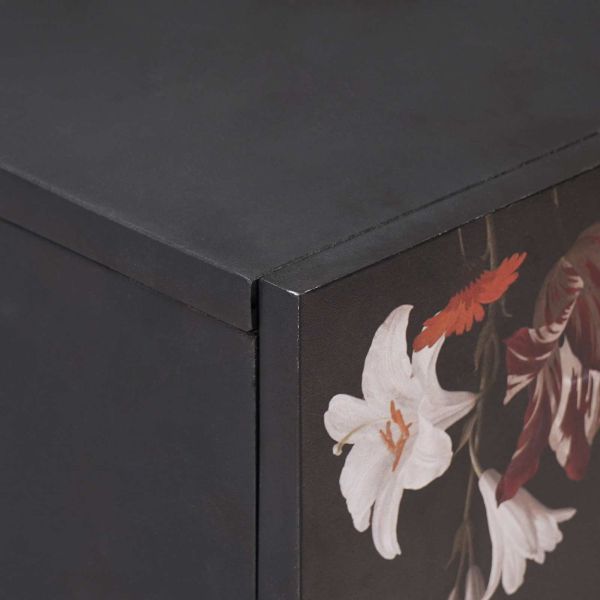 Нощно шкафче Многоцветен 50 x 33 x 60 см Солидно мангово дърво