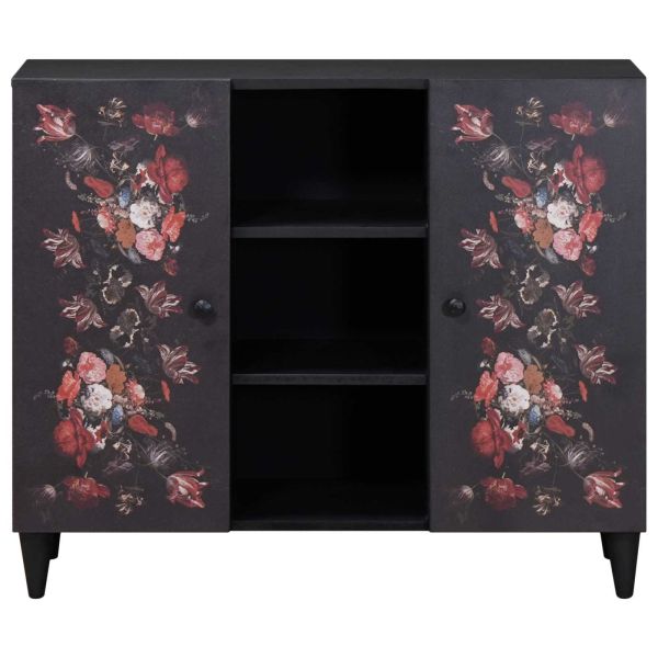 Шкафове за съхранение с врата Многоцветен 90 x 33,5 x 75 см