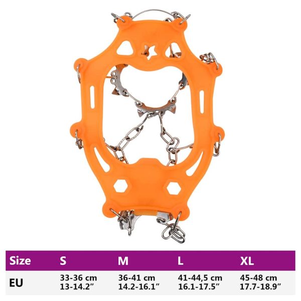 Ледени точки за обувки Оранжево XL