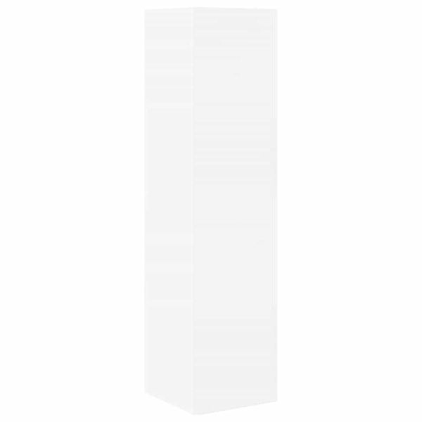 Ъглов шкаф Бяло 25,5x25x102см Инженерно дърво