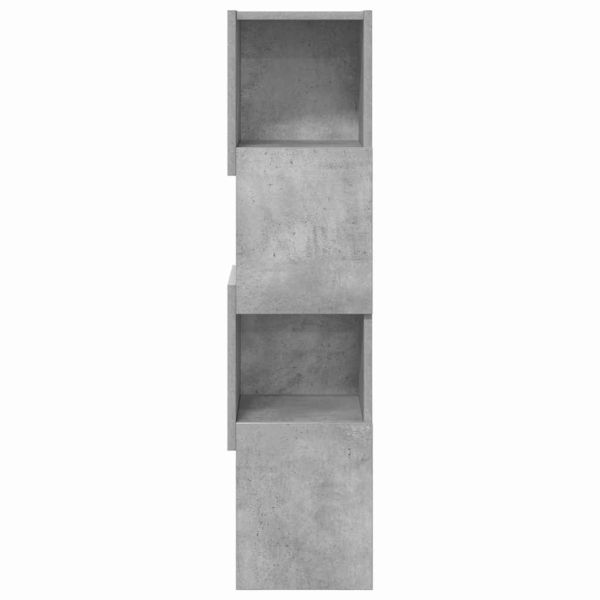 Ъглов шкаф Бяло 25,5x25x102см Инженерно дърво