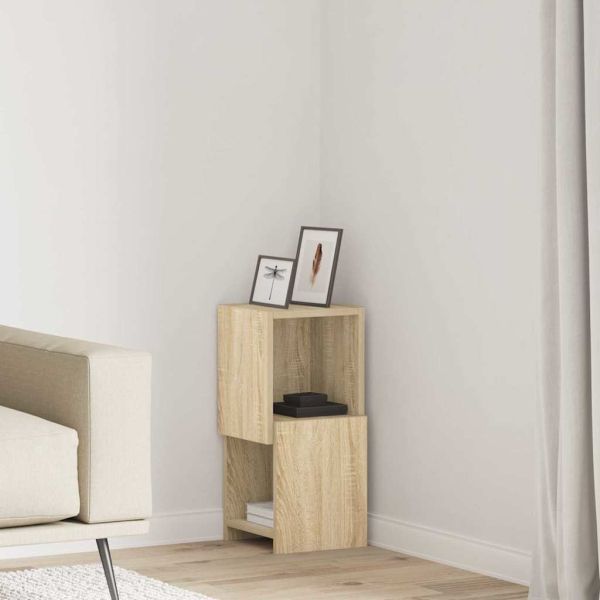 Ъглов шкаф Бяло 25,5x25x55см Инженерно дърво