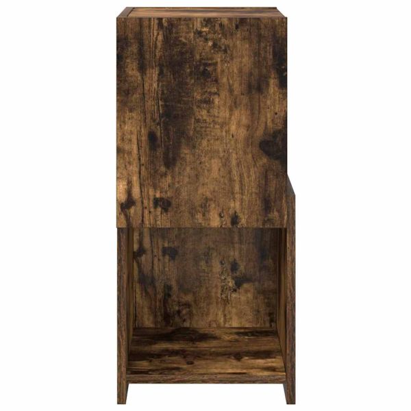 Ъглов шкаф Бяло 30,5x30x65см Инженерно дърво