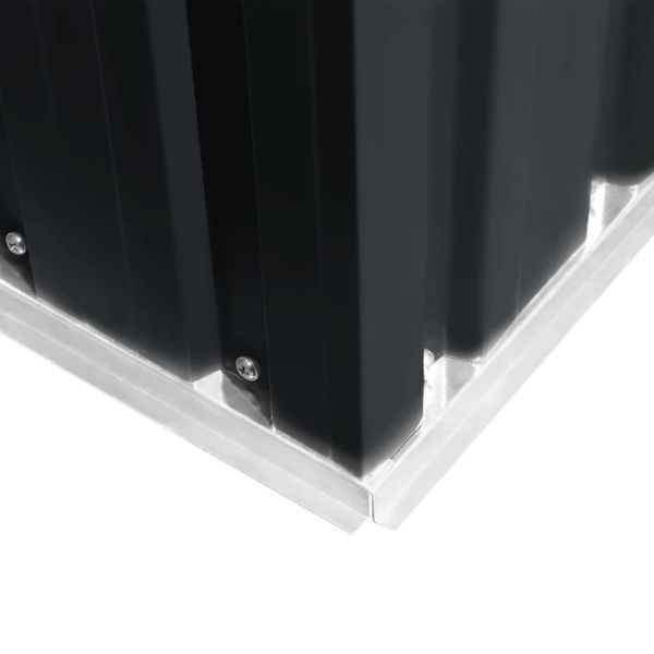 Градинска барака, 257x298x178 см, метал, антрацит