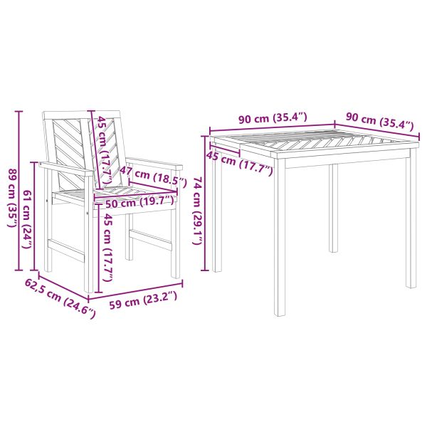 Комплект за хранене в градината 5 pcs Кафяво