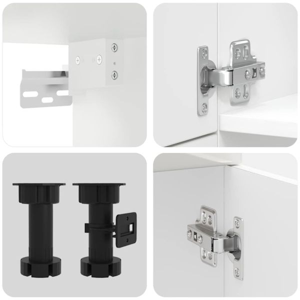 Комплект кухненски шкафове от 7 части Lucca, инженерно дърво