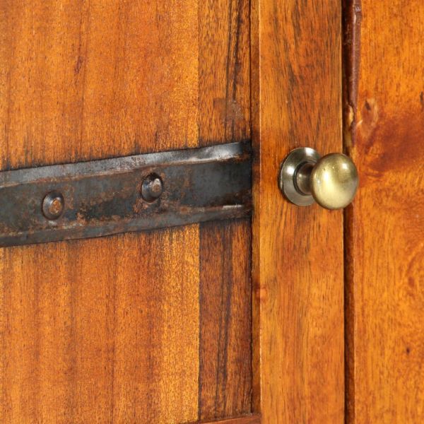 ТВ шкаф, 119x30x40 см, акациево дърво масив