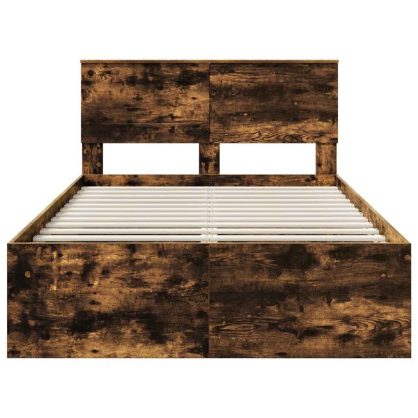 Рамка за легло с таблото Димян дъб 120 x 190 cm Инженерно дърво