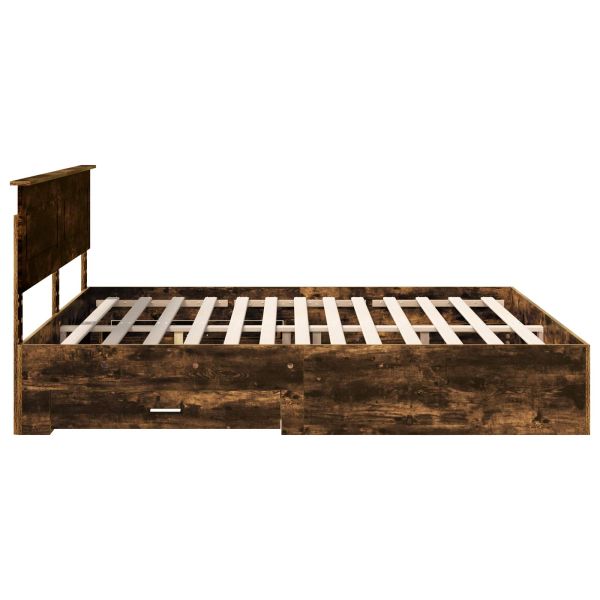 Рамка за легло с таблото Димян дъб 200 x 200 cm Инженерно дърво