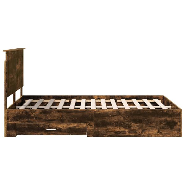 Рамка за легло с таблото Димян дъб 140 x 190 cm Инженерно дърво