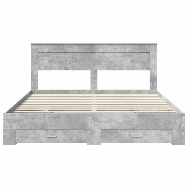 Рамка за легло с чекмедже с таблото Инженерно дърво