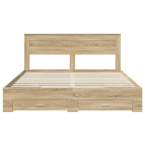 Рамка за легло с чекмедже с таблото Инженерно дърво