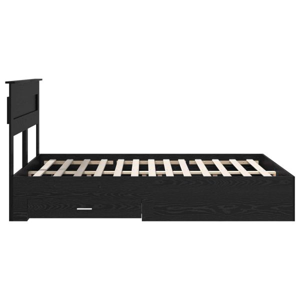 Рамка за легло Черния дъб 140 x 190 cm Инженерно дърво