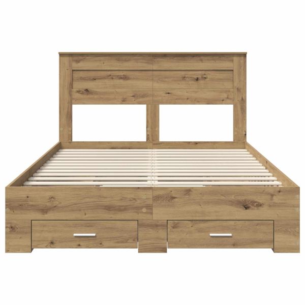 Рамка за легло с чекмедже с таблото Инженерно дърво