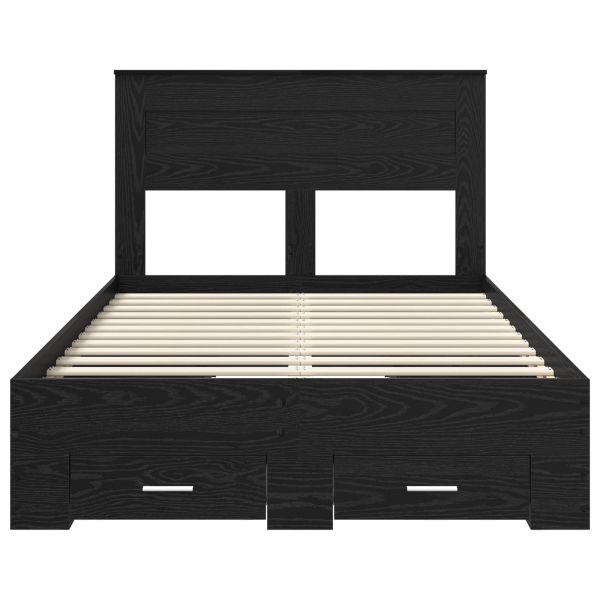 Рамка за легло Черния дъб 120 x 190 cm Инженерно дърво