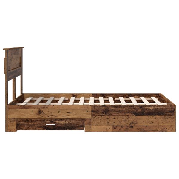 Рамка за легло с чекмедже с таблото Инженерно дърво