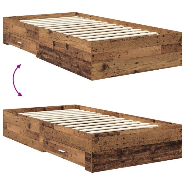 Рамка за легло с чекмедже с таблото Инженерно дърво