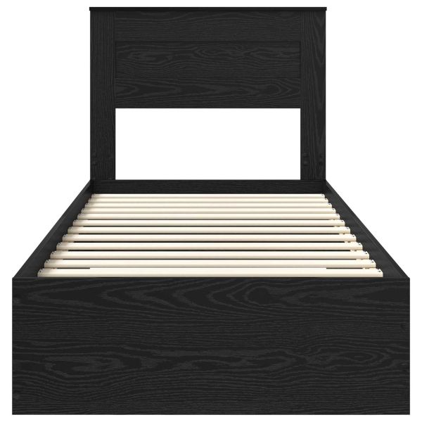 Рамка за легло с таблото Черния дъб 90 x 190 cm Инженерно дърво