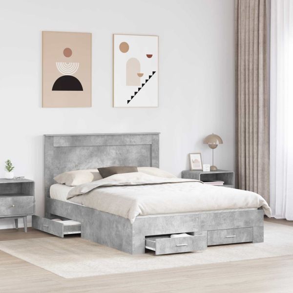 Рамка за легло с чекмедже с таблото Инженерно дърво