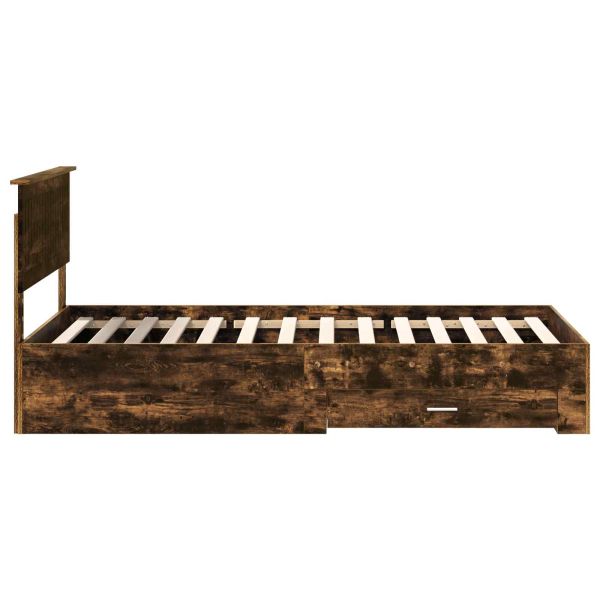 Рамка за легло с таблото Димян дъб 100 x 200 cm Инженерно дърво