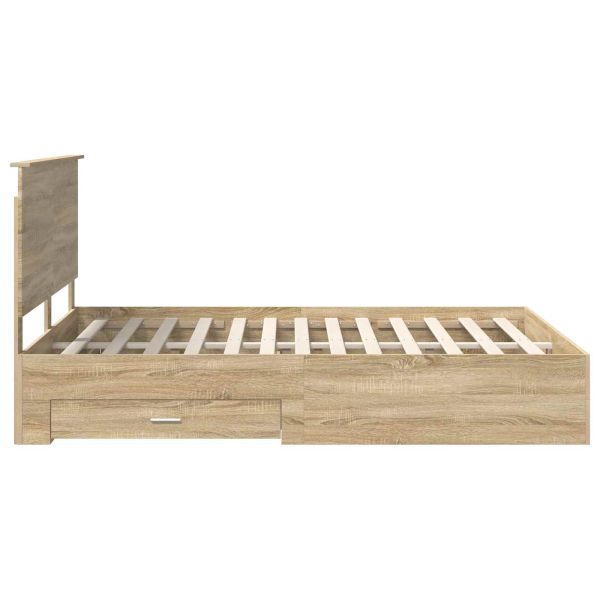 Рамка за легло Сонома дъб 150 x 200 cm Инженерно дърво