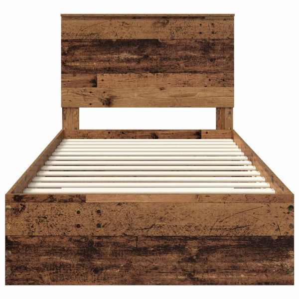 Рамка за легло Старо дърво 100 x 200 cm Инженерно дърво