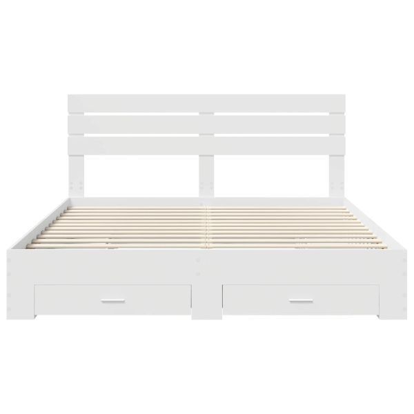 Рамка за легло с чекмедже с таблото Инженерно дърво