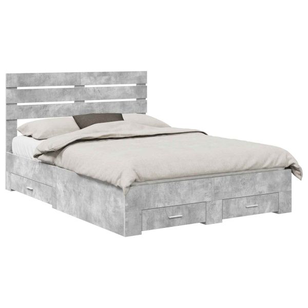 Рамка за легло с чекмедже с таблото Инженерно дърво