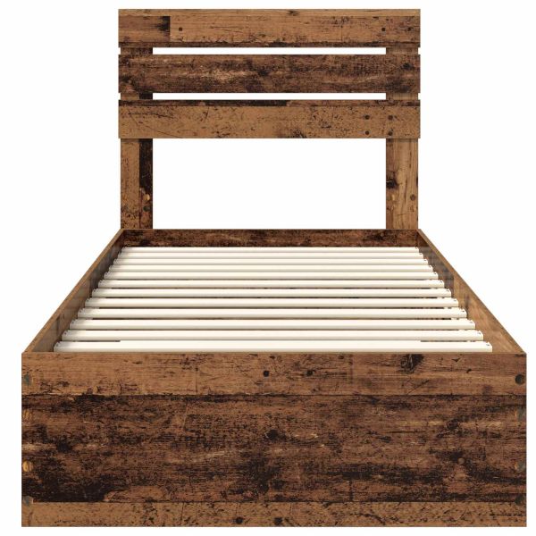 Рамка за легло с чекмедже с таблото Инженерно дърво