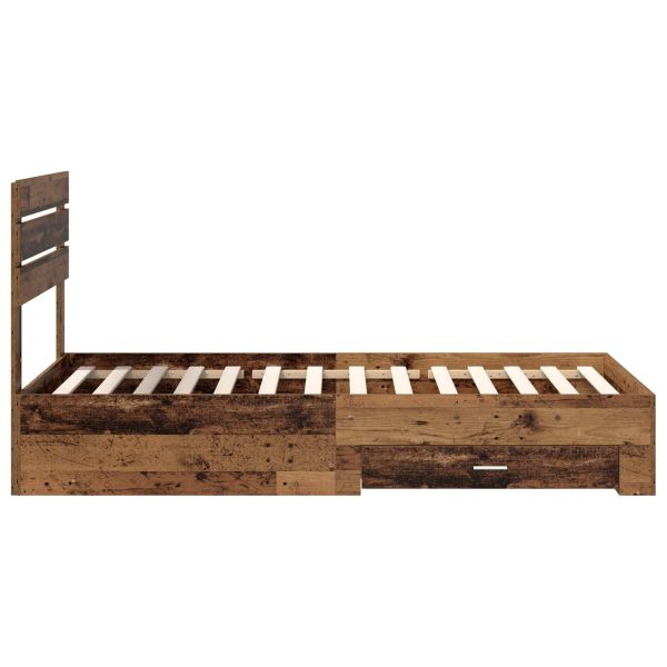 Рамка за легло с чекмедже с таблото Инженерно дърво