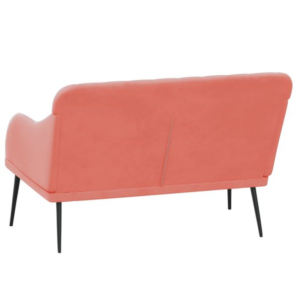 Пейка, розова, 110x76x80 см, кадифе